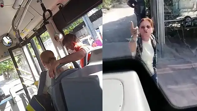 Otobüste maske takmayı reddeden kadın ortalığı birbirine kattı
