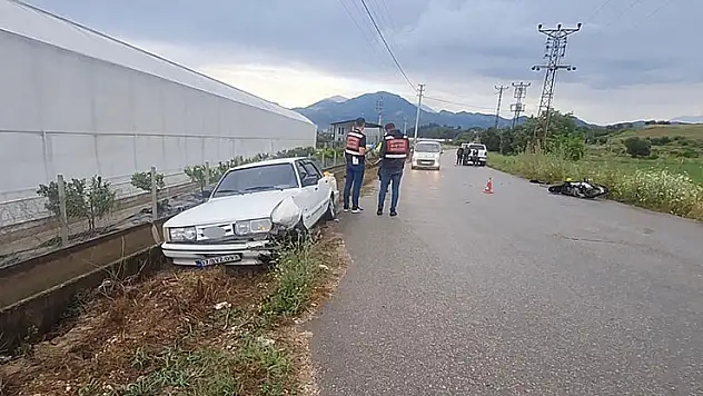 Otomobil ile motosikletin çarpıştığı kazada 1 kişi hayatını kaybetti
