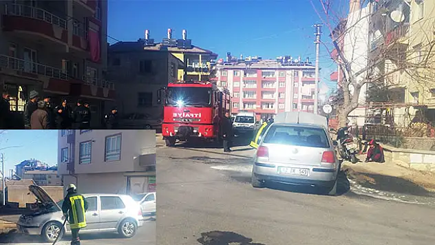 Otomobil Takviye Yapılırken Alev Aldı