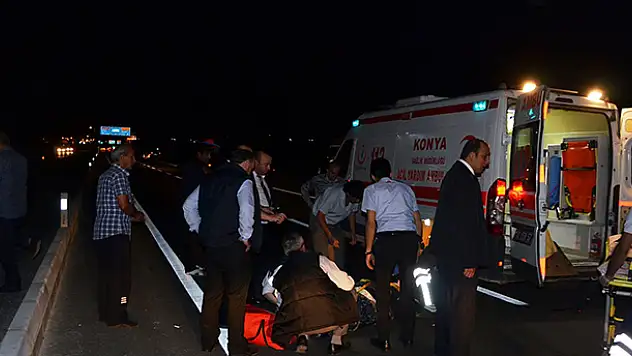 Otomobilin çarptığı kadın yaralandı