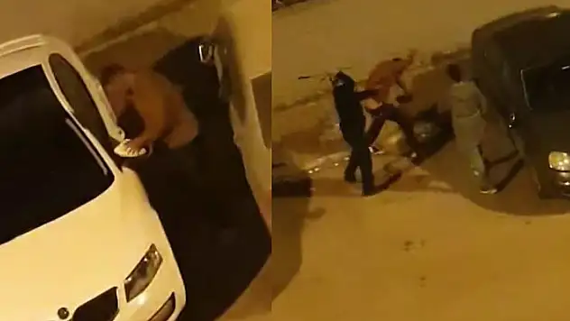 Otomobillerine zarar veren adama kırdığı silecekle meydan dayağı
