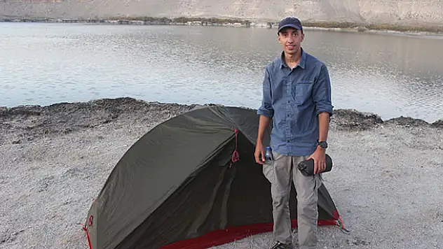 Otostopla dünya turuna çıkan Fransız turist Konya'da mola verdi