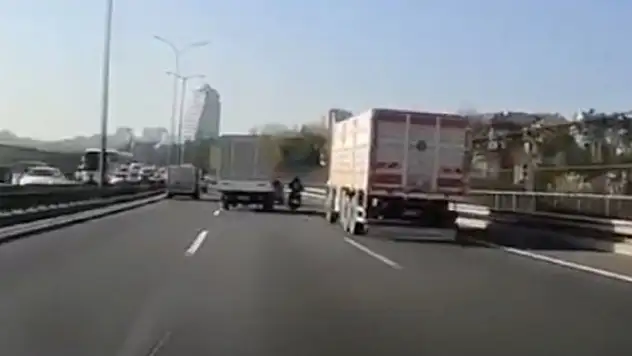 Otoyolda dehşeti yaşatan maganda yakalandı, serbest kaldı!

