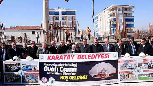 Ovalı Caminin temel atma töreni gerçekleştirildi