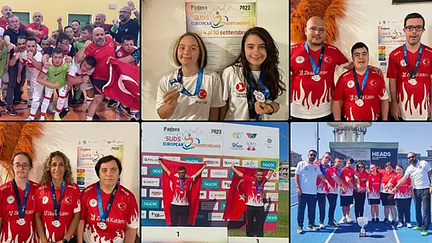 Özel milli sporculardan İtalya'daki Avrupa Şampiyonası'nda 26'sı altın 59 madalya
