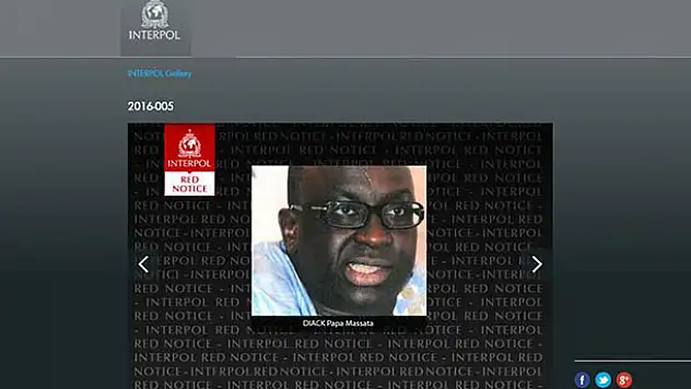Papa Massata Diack için kırmızı bülten