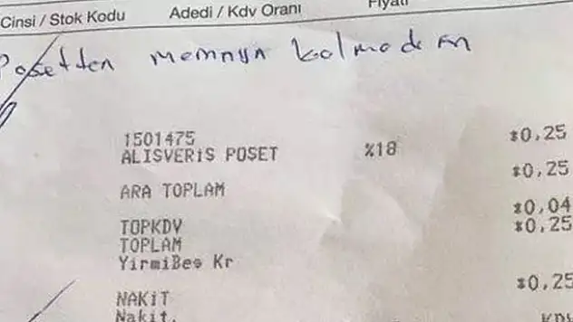 Paralı poşeti 'memnun kalmadım' diye geri iade etti