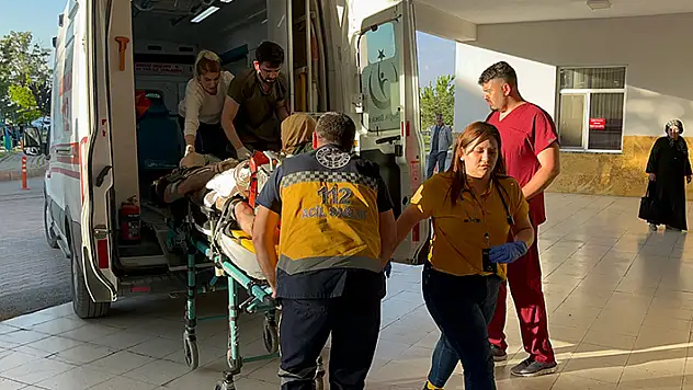 Patates ekimi yaparken üzerine yıldırım düşen işçi ağır yaralandı
