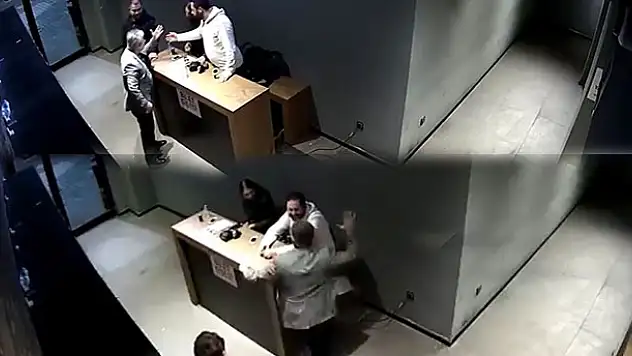 Patrondan çalışanlarına 'ayağa kalkmadın' dayağı