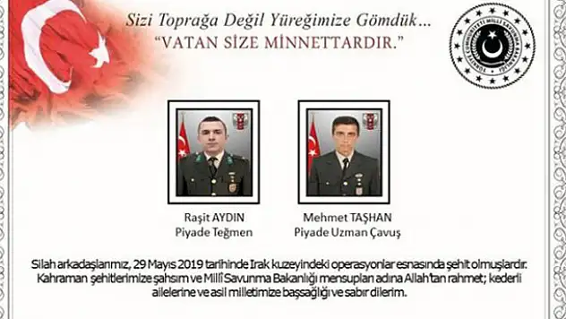 Pençe Harekatı'nda şehit olan askerlerin kimlikleri belli oldu