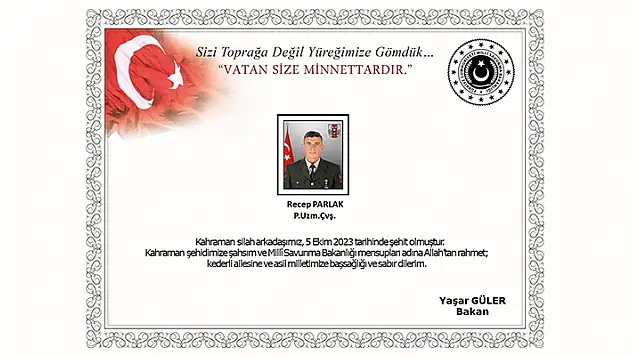 Pençe-Kilit Operasyonu bölgesinden acı haber: 1 şehit

