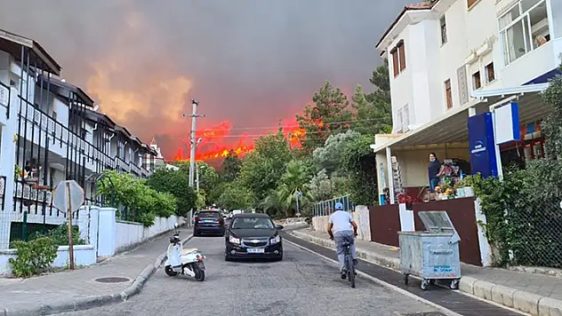 Peş peşe yangın haberleri geliyor! Marmaris'te otel ve evler tahliye ediliyor! Kocaeli'nde orman alevlere teslim oldu