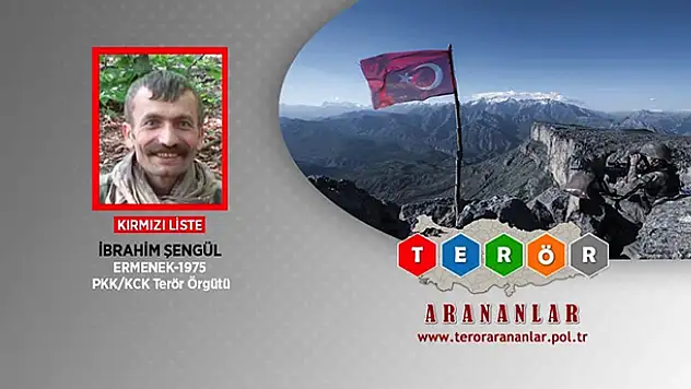 PKK/KCK'nın kırmızı kategoride aranan sözde Amanos saha sorumlusu etkisiz hale getirildi
