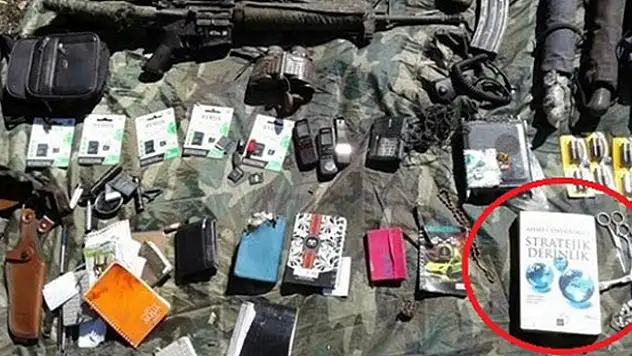 PKK mağarasından Davutoğlu'nun kitabı çıktı