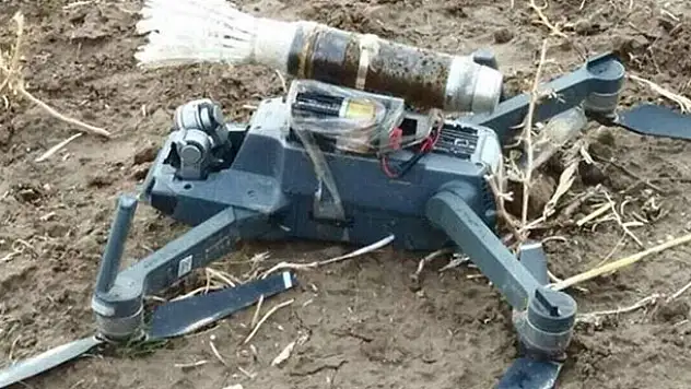 PKK'nın bomba yüklü 'drone'u düşürüldü