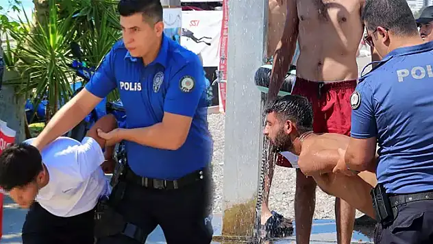 Plajı karıştıran olay! 5 kişi balta ve neşterle polise direndi
