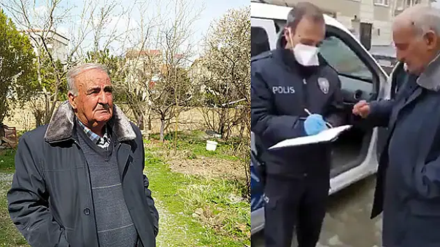 Polis evden çıkamayan yaşlı adamın pazar ihtiyacını karşıladı