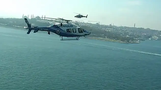 Polis helikopterleri bin 340 saat havada kaldı