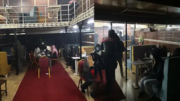 Polis kapısını koç başıyla kırdı! Konya'da ruhsatsız gazinodan 26 kişi çıktı