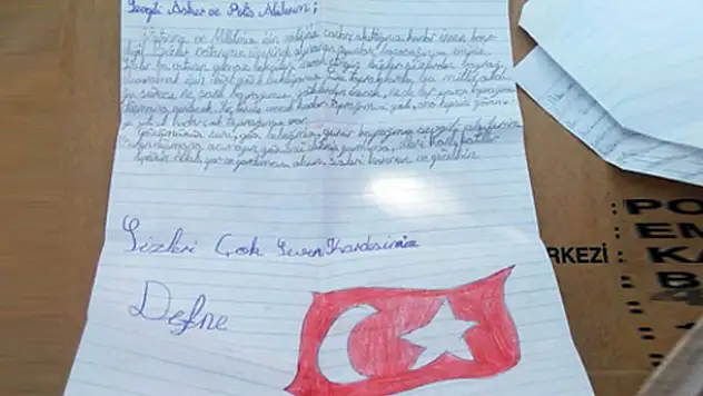 Polis kızından duygusal mektup