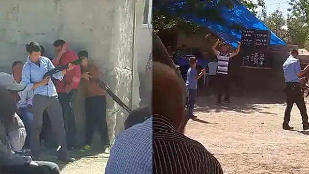 Pompalı tüfekle eğlencenin ortasına daldılar