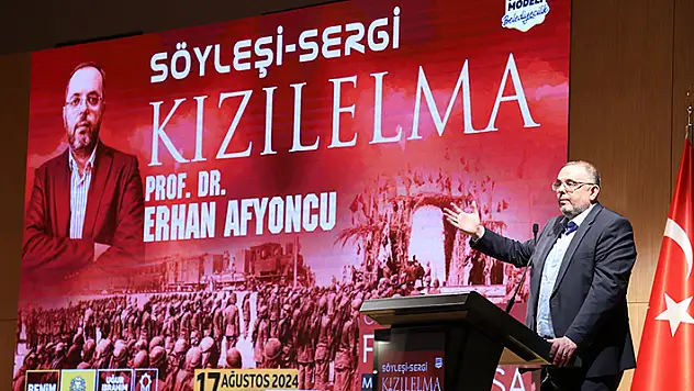 Prof. Dr. Afyoncu'dan Konya Büyükşehir Taş Bina'da 'Kızılelma' söyleşisi
