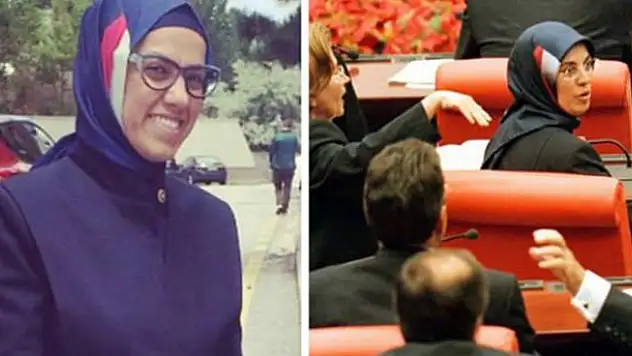 Ravza Kavakçı ablasının başörtüsü ile Meclis'e geldi