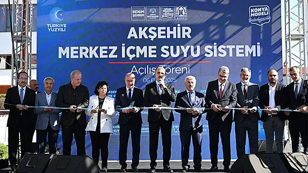 Rekor kıran altyapı yatırımının açılışını yaptı