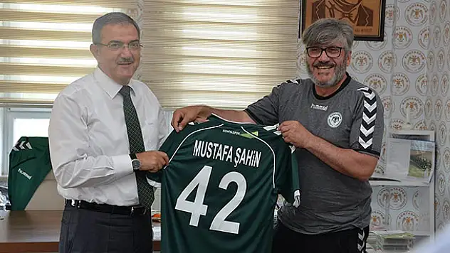 Rektör Şahin'den, Atiker Konyaspor'a tebrik ziyareti