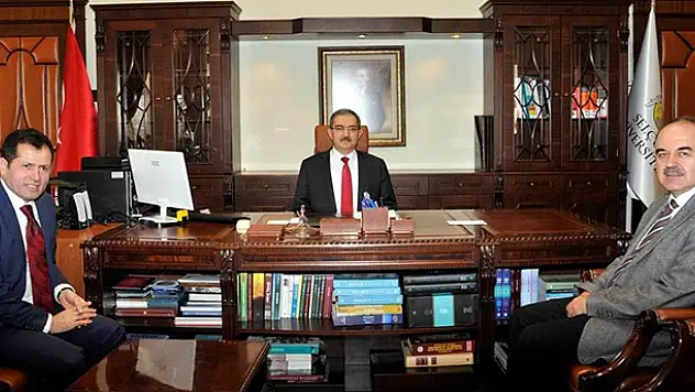 Rektör Şahin'e ziyaretler sürüyor