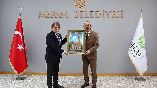 Rektör Turan Başkan Kavuş'a misafir oldu