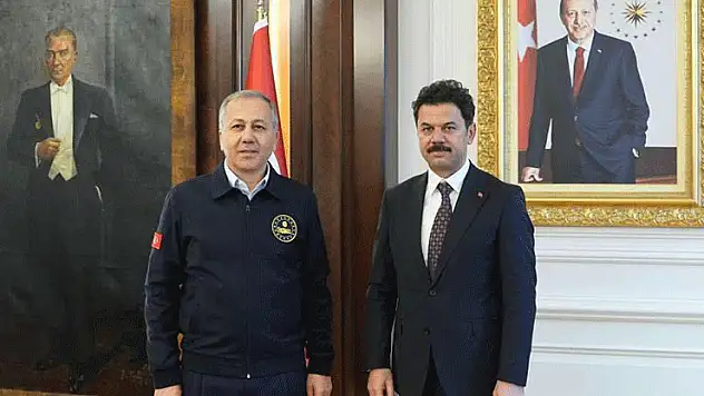 Rektör Yılmaz'dan Bakan Yerlikaya'ya ziyaret