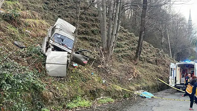 Rize'de araç yol kenarındaki ağaca çarptı: Fırlayan sürücü hayatını kaybetti

