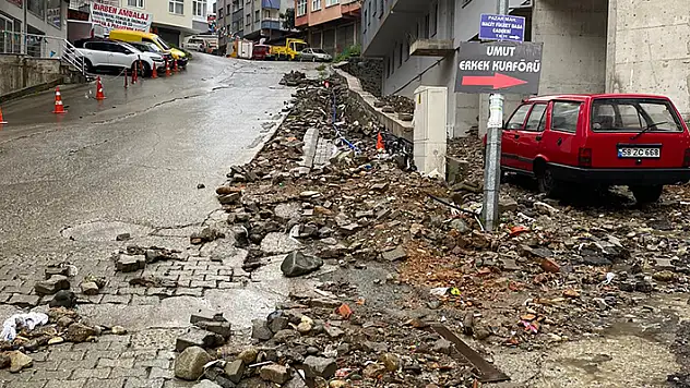 Rize'de sağanak etkili oldu
