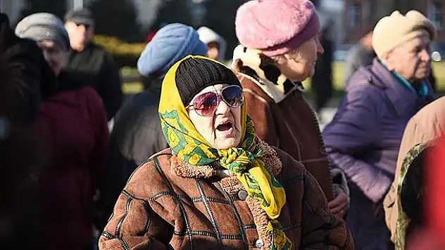 Rusya'da emeklilerden eylem