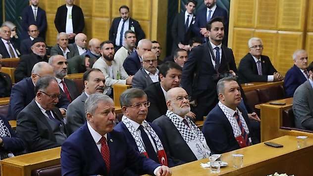 Saadet-Gelecek Ortak Grup Toplantısında 'Filistin' mesajları verildi
