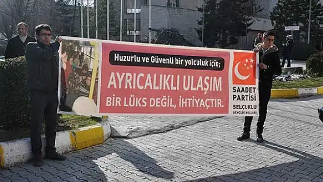 Saadet Partisi'nden 'Kadınlara özel ulaşım' talebi