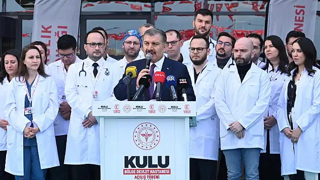 Sağlık Bakanı Koca, Kulu Bölge Devlet Hastanesi açılış törenine katıldı 
