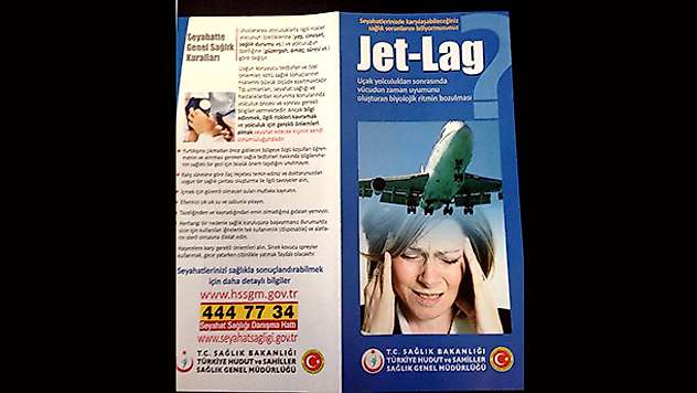 Sağlık Bakanlığından 'jet-lag' broşürü