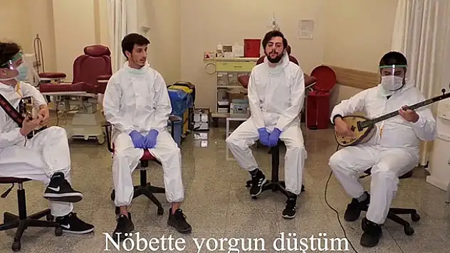 Sağlık çalışanlarının 'Covid' şarkısı beğeni yağmuruna tutuldu
