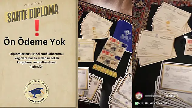 Sahte diploma sitesi açıp, 'dolandırıcılara inanmayın' paylaşımına dikkat

