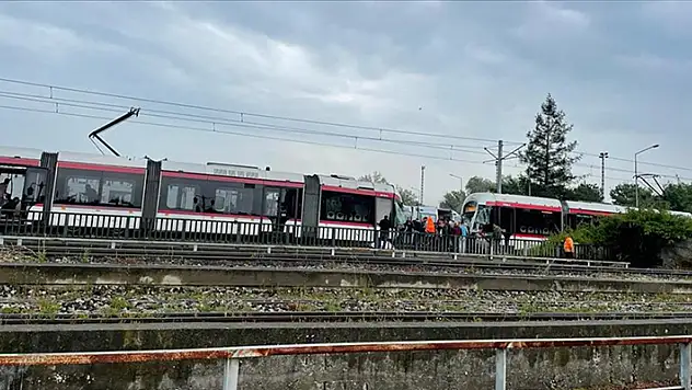 Samsun'da tramvay kazasında 26 kişi yaralandı 