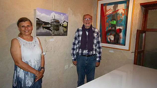 Sanatçıların köyünde sanat evi ve sergisi açıldı