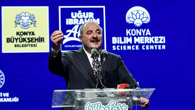 Sanayi ve Teknoloji Bakanı Varank, Konya Bilim Festivali'nin açılış töreninde konuştu:
