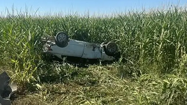 Şanlıurfa'da otomobil, tarlaya devrildi 1 ölü, 1 yaralı