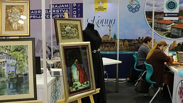 Saraybosna KOMEK'te üretilen ürünler fuarda görücüye çıktı