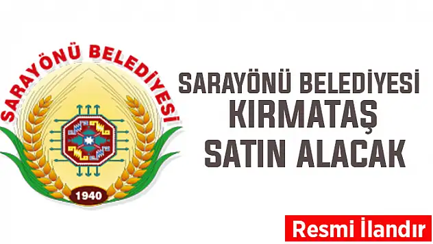 Sarayönü Belediyesi, kırmataş satın alacak
