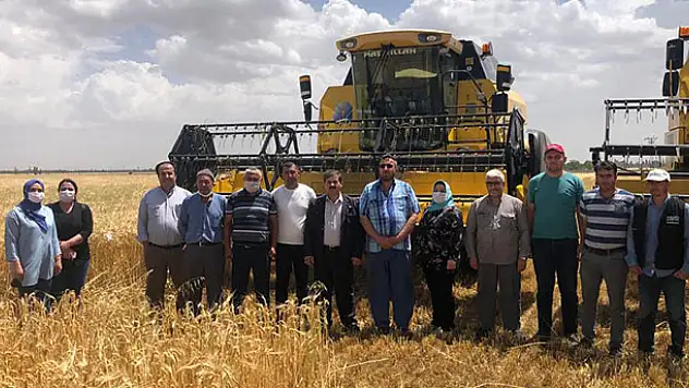 Sarayönü'nde hububat hasadı başladı