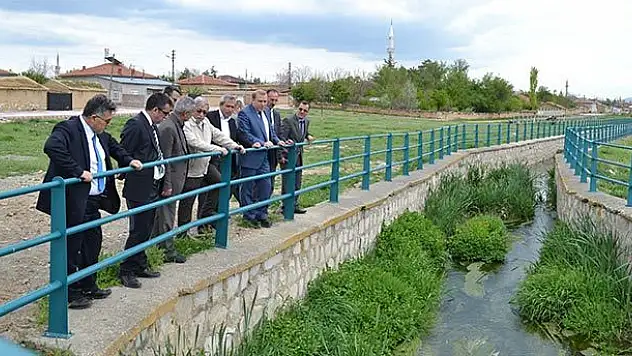 Sarayönün'de DSİ yetkilileri inceleme yaptı