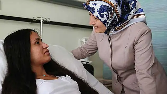 Sare Davutoğlu'ndan Mutlu Kaya'ya ziyaret